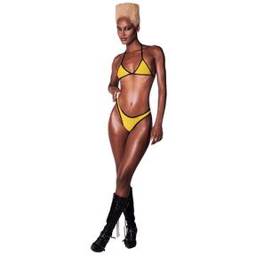 Bikini Race Amarelo e Preto