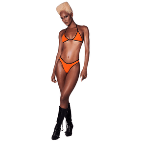 Bikini Race Laranja e Preto