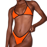 Bikini Race Laranja e Preto